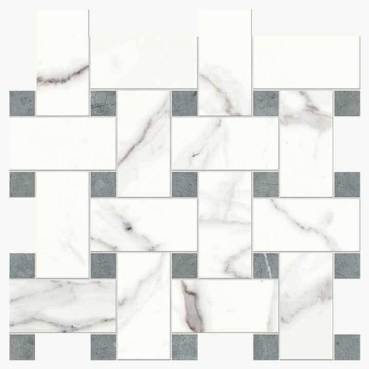 NovaBell Imperial Intreccio Statuario Silk. 30x30 - фото 1