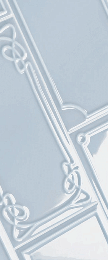 Art Deco Vector Frame E Light Blue 12.5x25 - фото 1