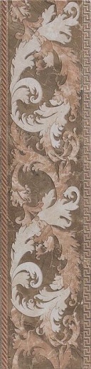 Marble Fascia Barocca Marrone Lev 14.4x58.5 - фото 1