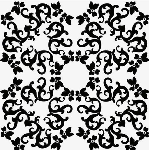 Design Marcel Wanders Iris 1 Nero 20x20 - фото 1