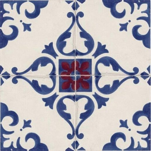 Jolie Blanc Bleu Trama 10x10 - фото 1