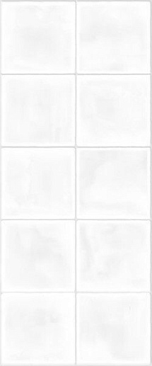 Mango White square wall 01 25x60 - фото 1