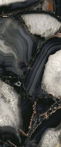Tele di Marmo Precious Agate Black Lappato 60x120 - фото 1