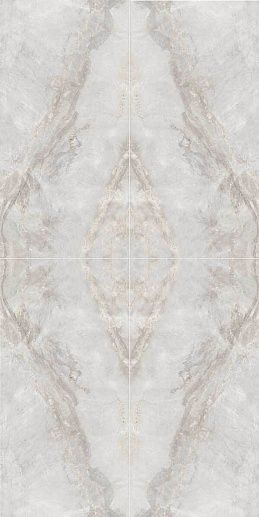 Sybil Book Match Light Grey Levigato 60x120 - фото 1