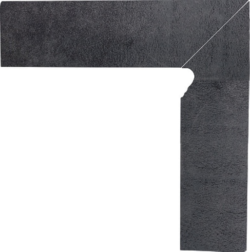 Bazalto Grafit Cokol Ciety Prawy 8.1x30 - фото 1