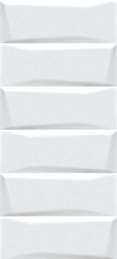 Evolution Кирпичи Белый Рельеф 20x44 - фото 1