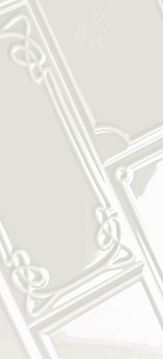 Art Deco Vector Frame E White 12.5x25 - фото 1