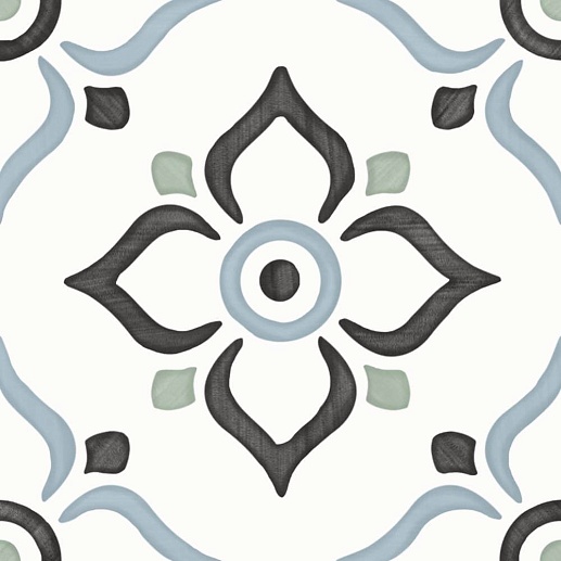 Tanger Blue Garden 12.3x12.3 - фото 1