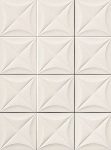 4D Flower White 20x20 - фото 1