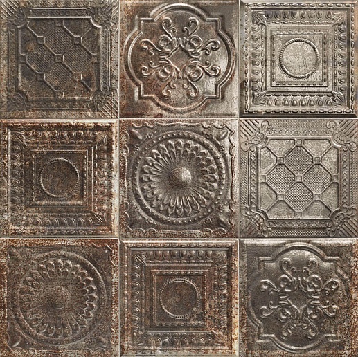 Tin-Tile Rusty Nero 20x20 - фото 1