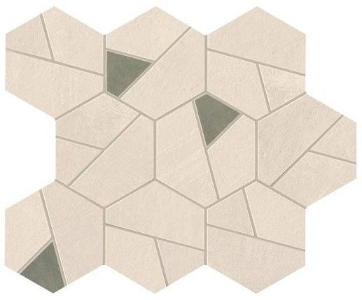 Boost Pro Ivory Mosaico Hex Olive 25x28.5 - фото 1