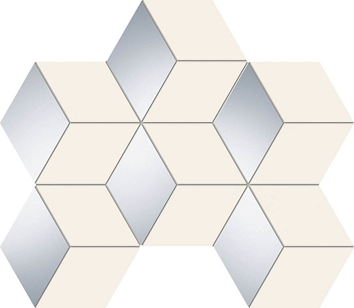Senza White Hex 22.1x28.9 - фото 1