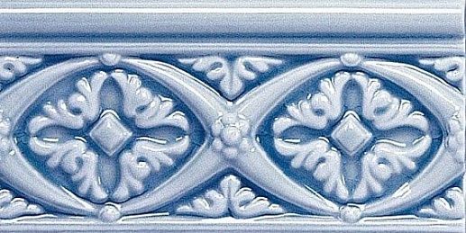 Modernista Relieve Bizantino C/C Azul Oscuro 7.5x15 - фото 1