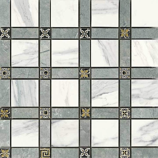 NovaBell Imperial Cassetone Calacatta Bianco Lapp 30x30 - фото 1