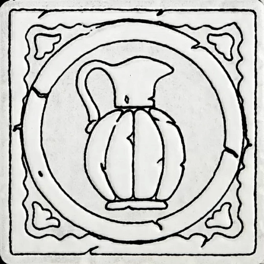 A1753/1223T Ницца декор 9.9х9.9 - фото 1