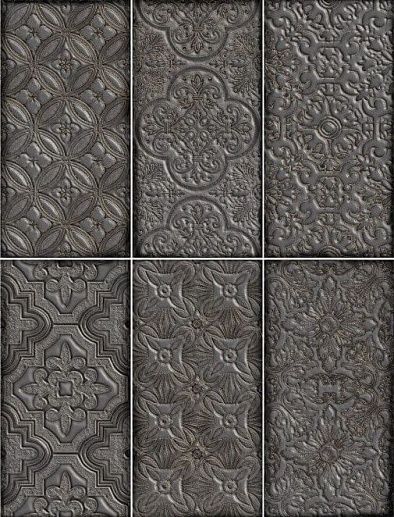 Dante Decor Black 12x24 - фото 1