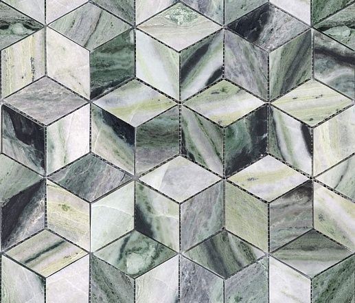 Pietrine 7 мм Onice Verde Oliva Pol Diamond 96x55 - фото 1