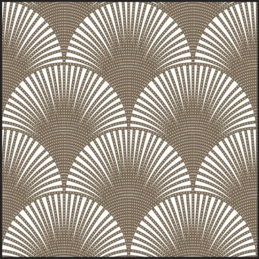 Swing Pavone ottone su bianco matt 60x60 - фото 1