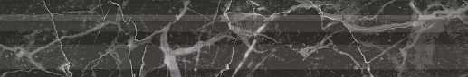 BLC039R Бордюр Багет Коррер чёрный глянцевый обрезной 30x5x1.9 - фото 1
