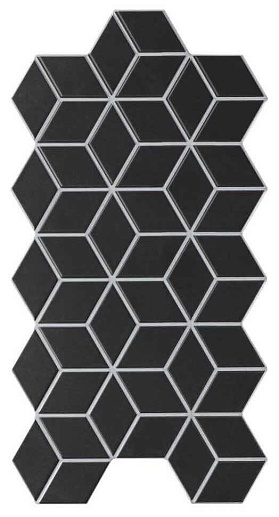 Rhombus Black 26.5x51 - фото 1