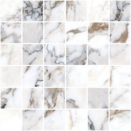Marble-X Бреча Капрайа Белый 30x30 (5x5) - фото 1