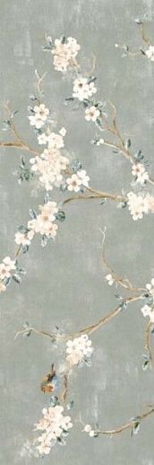 Mixed Verde Decoro Fiori di Pesco A Rett 40x120 - фото 1