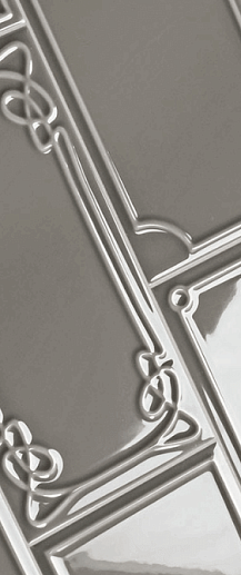 Art Deco Vector Frame E Slate Gray 12.5x25 - фото 1