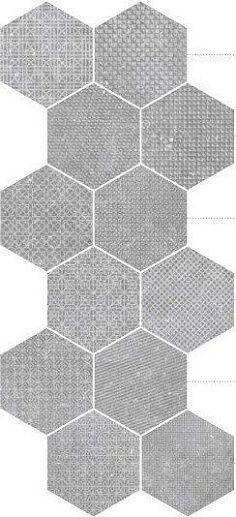 Coralstone Hexagon Melange Grey Mix 25.4x29.2 - фото 1