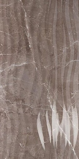 Marble Curl Tortora Shine 35x70 - фото 1