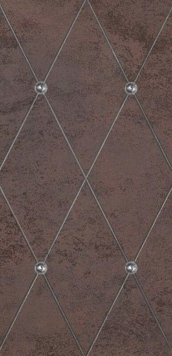 AD Maiora Rhombus Fregio Swarovsky Platino Moro 50x100 - фото 1