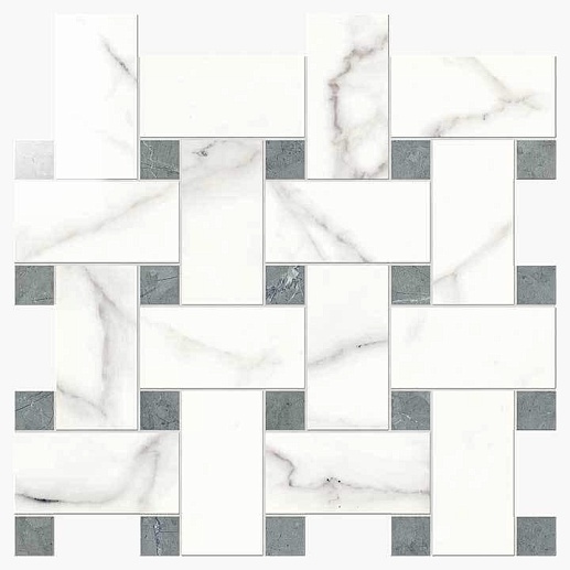 NovaBell Imperial Intreccio Statuario Lapp. 30x30 - фото 1