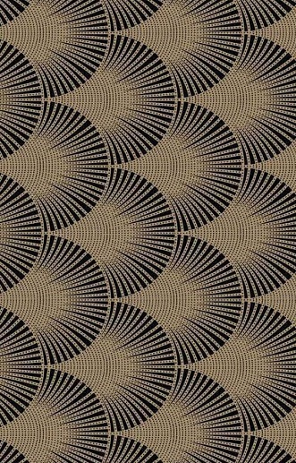 Swing Pavone In Ottone Su Nero 60x60 - фото 1