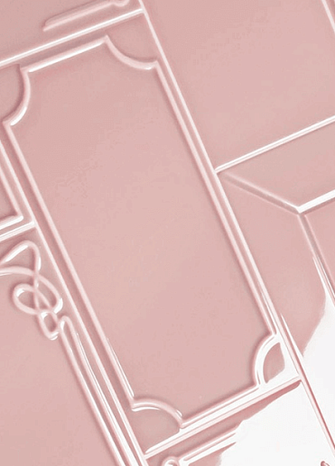 Art Deco Vector Frame B Light Pink 12.5x25 - фото 1
