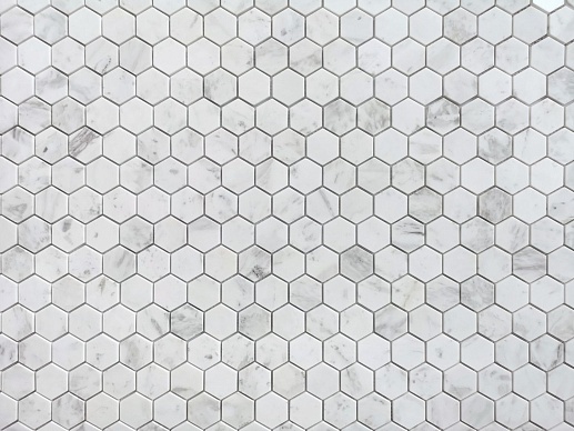 Pietrine Hexagonal Dolomiti Bianco Pol Hex 23x40x7 - фото 1