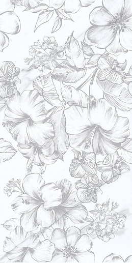 Carrara Flowers 31.5x63 - фото 1