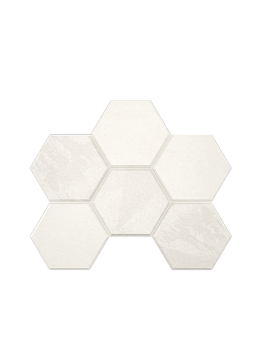 Luna White Hexagon 30x30 - фото 1