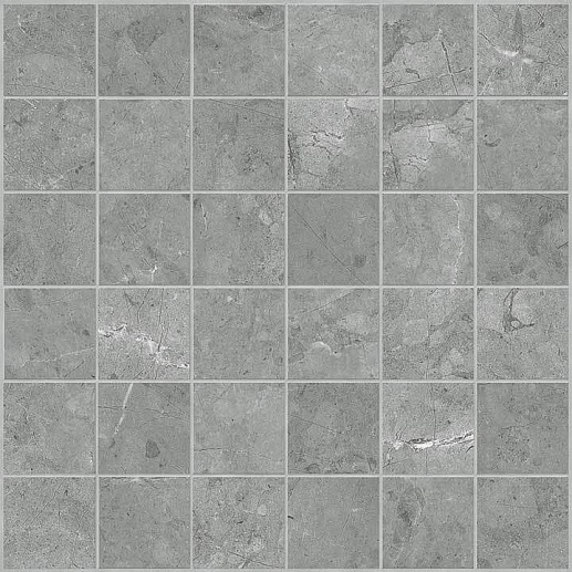 NovaBell Imperial Mosaico Grigio Imperiale Silk. 5x5 - фото 1