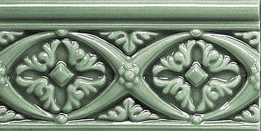 Modernista Relieve Bizantino C/C Verde Oscuro 7.5x15 - фото 1