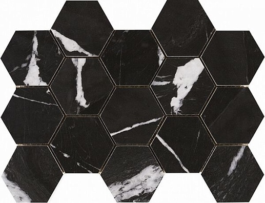 Cr. Lux Malla Hex Cr Lux Iliria Nero 22.5x32.5 - фото 1