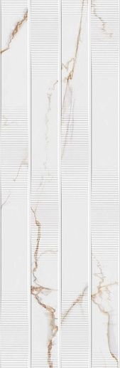Alba Dec Mat Gold 25x75 - фото 1
