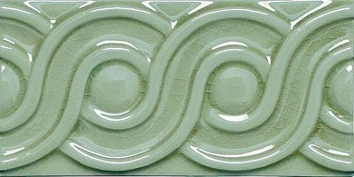 Modernista Relieve Clasico C/C Verde Oscuro 7.5x15 - фото 1