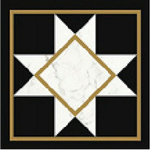 Victorian by Mary Katrantzou Черный Gls 20x20 - фото 1