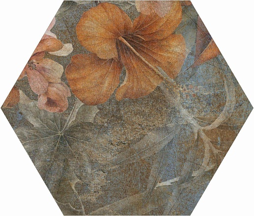 Hibiscus Hexa Blue Matt Hexa 23.2x26.7 - фото 1