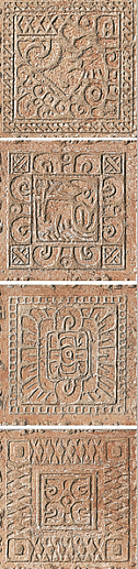 Azteca Inserto Azteca Granato Set. 4 Pz. 16.3x16.3 - фото 1