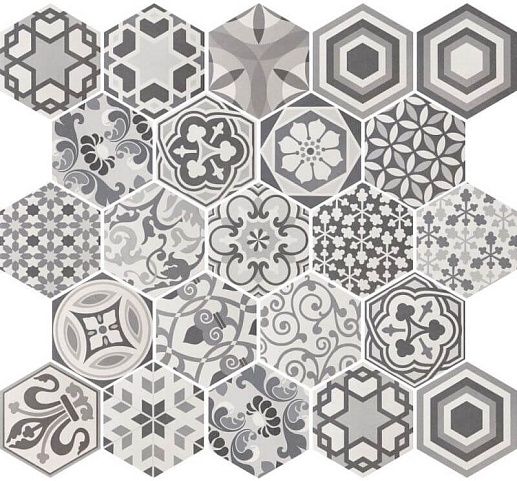 Hexatile Harmony B&W 17.5x20 - фото 1