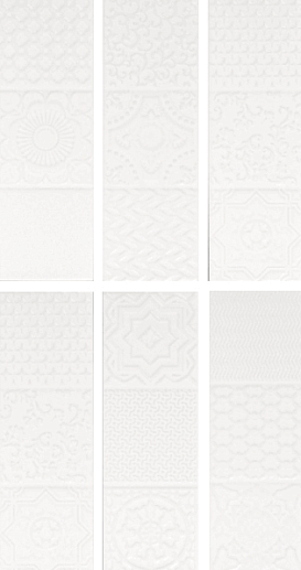 Belvedere Relieve Blanco 10x30 - фото 1