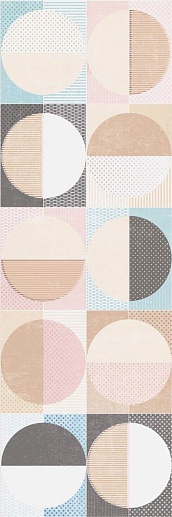 Cromatica Decor Circles Cold 25x75 - фото 1