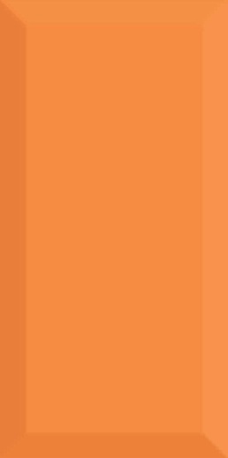Monocolor Biselado Brillo Naranja 10x20 - фото 1