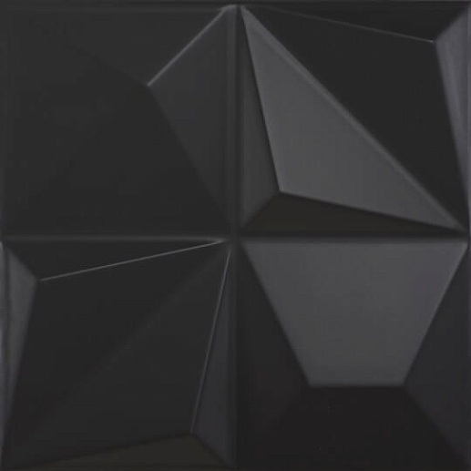 Shapes #1 Multishapes Black Mat 25x25 - фото 1