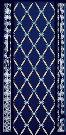 Noblesse Cenefa Delis Cobalto Silver 10x20 - фото 1